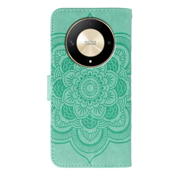 For Honor X9b / X50 / Magic6 Lite / X50 GT Sun Mandala Embossing Pattern Phone Leather Case