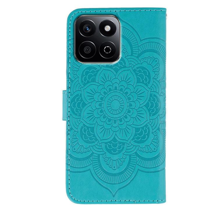 For Honor Play 60 Plus / 200 Smart / X7C Sun Mandala Embossing Pattern Phone Leather Case