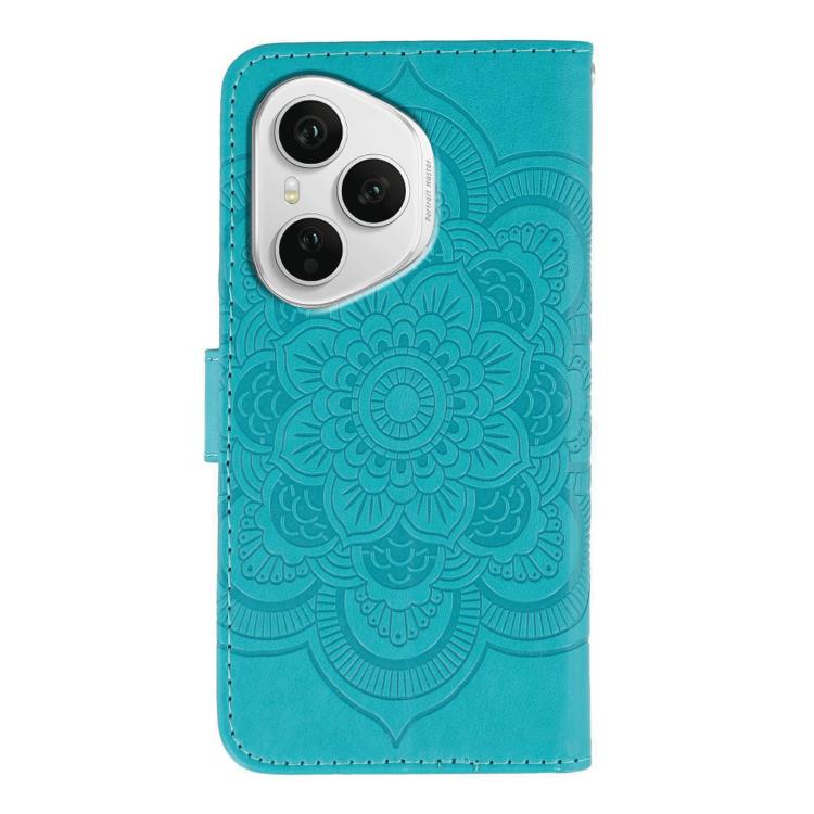 For Honor 400 Pro Global 160.8mm Sun Mandala Embossing Pattern Phone Leather Case