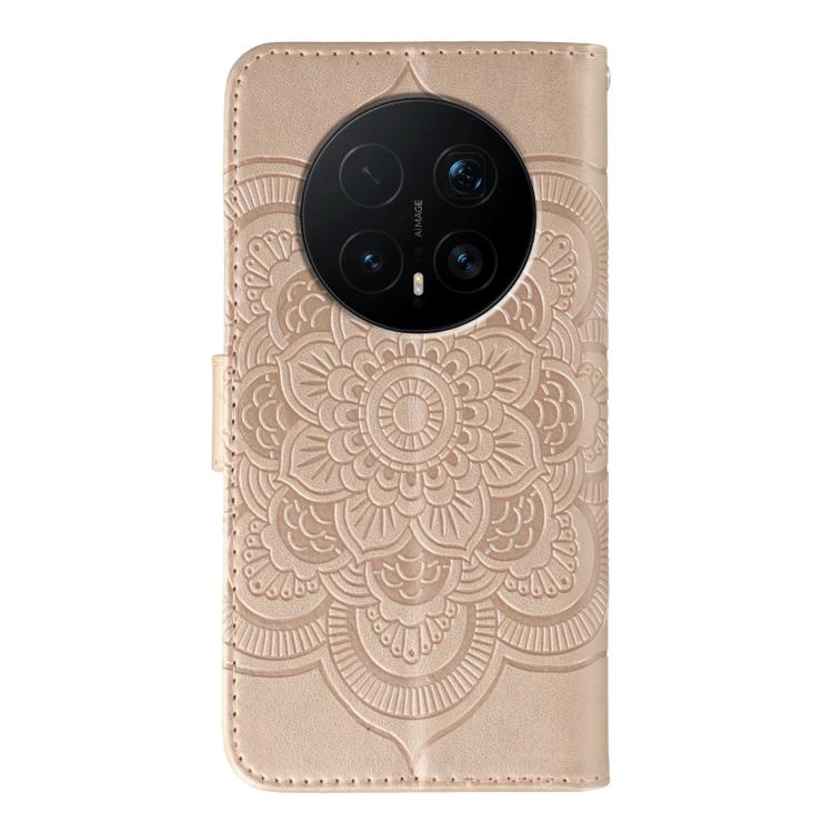 For Honor Magic8 Pro Sun Mandala Embossing Pattern Phone Leather Case