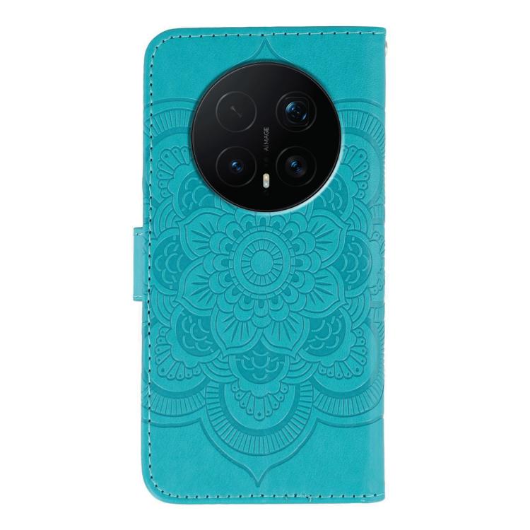 For Honor Magic8 Pro Sun Mandala Embossing Pattern Phone Leather Case