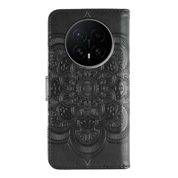 For Honor Magic8 Sun Mandala Embossing Pattern Phone Leather Case