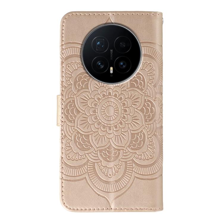 For Honor Magic8 Sun Mandala Embossing Pattern Phone Leather Case