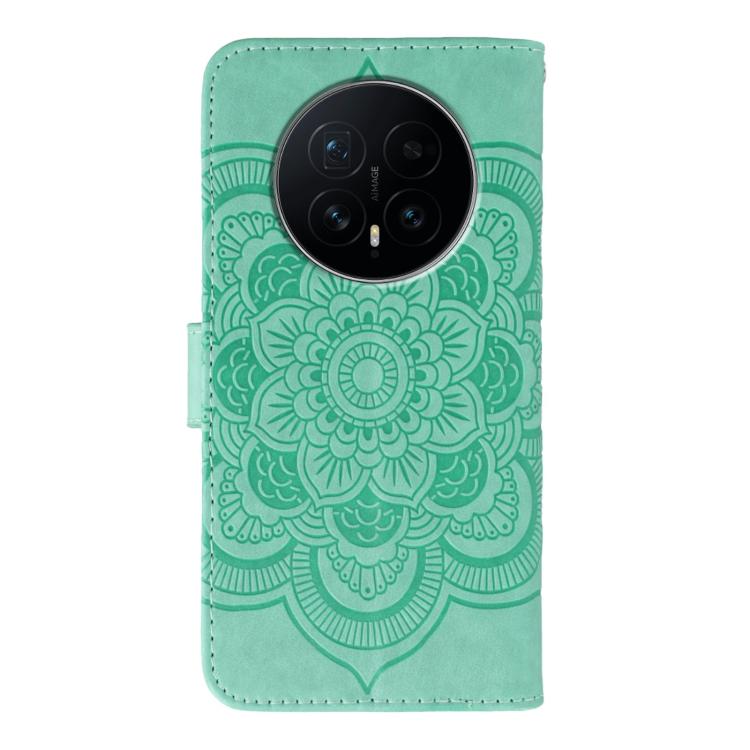 For Honor Magic8 Sun Mandala Embossing Pattern Phone Leather Case