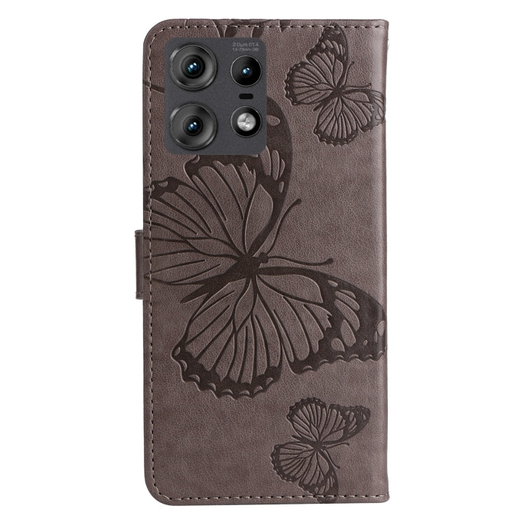 For Motorola Edge 50 Pro 3D Butterfly Embossed Pattern Flip Leather Phone Case