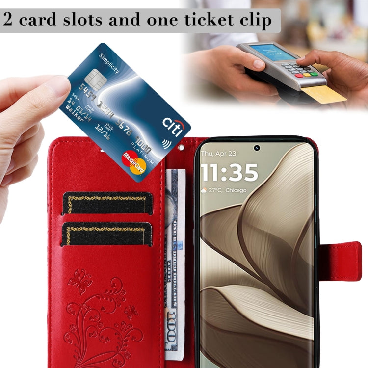 For Motorola Edge 50 5G 3D Butterfly Embossed Pattern Flip Leather Phone Case