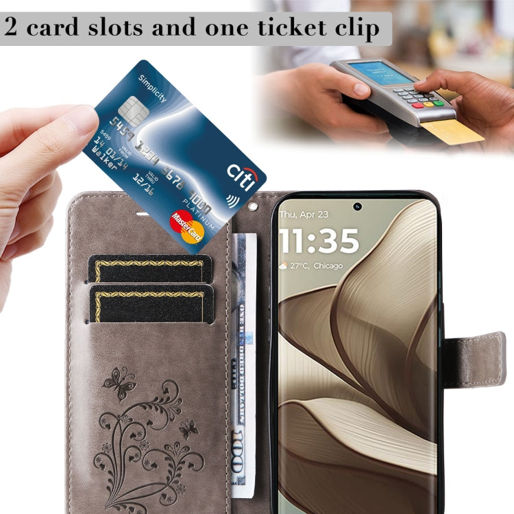For Motorola Edge 50 5G 3D Butterfly Embossed Pattern Flip Leather Phone Case
