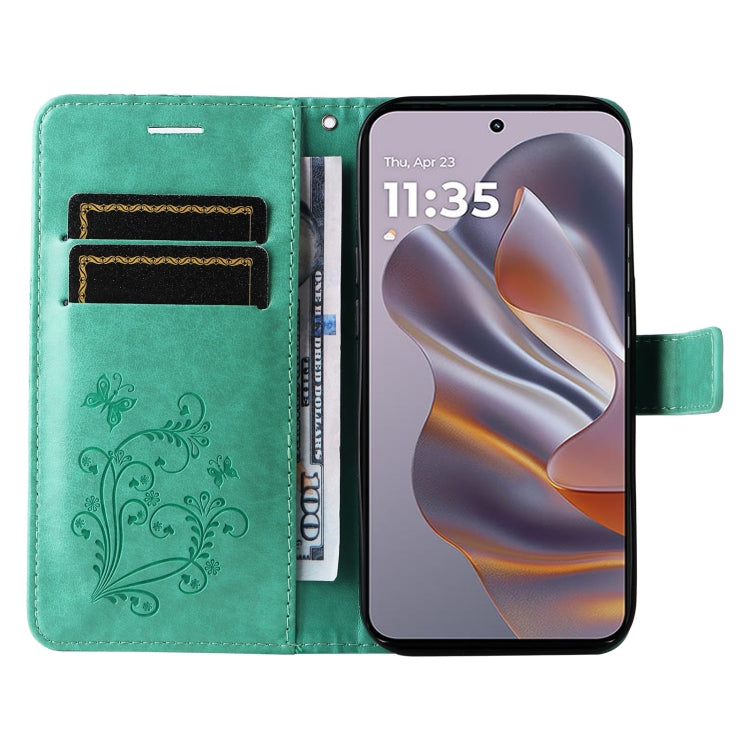 For Motorola Edge 50 Neo 3D Butterfly Embossed Pattern Flip Leather Phone Case