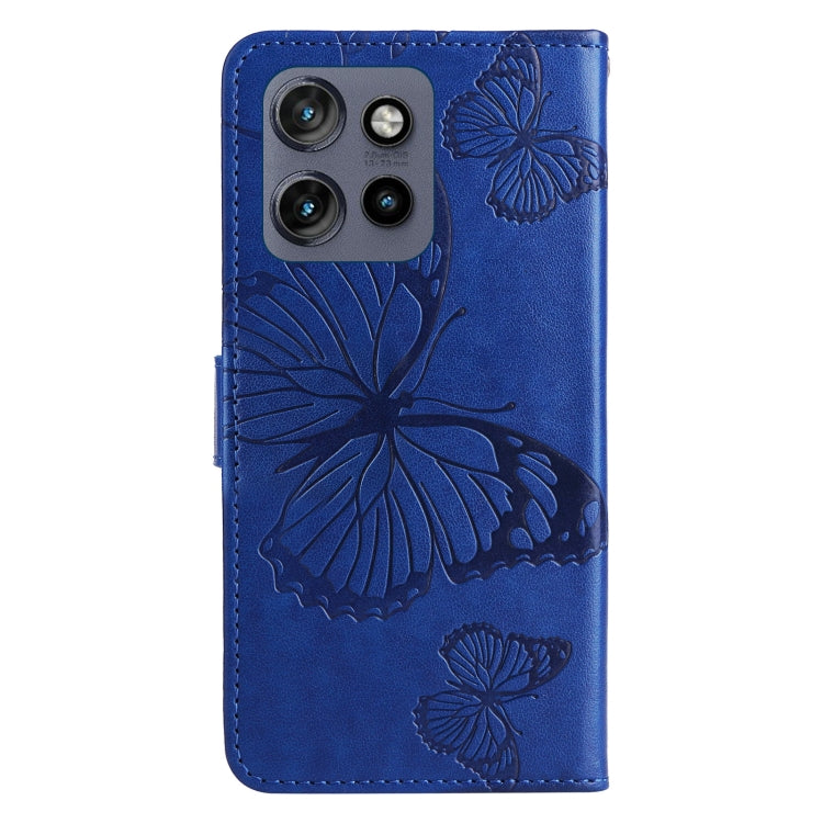 For Motorola Edge 50 Neo 3D Butterfly Embossed Pattern Flip Leather Phone Case