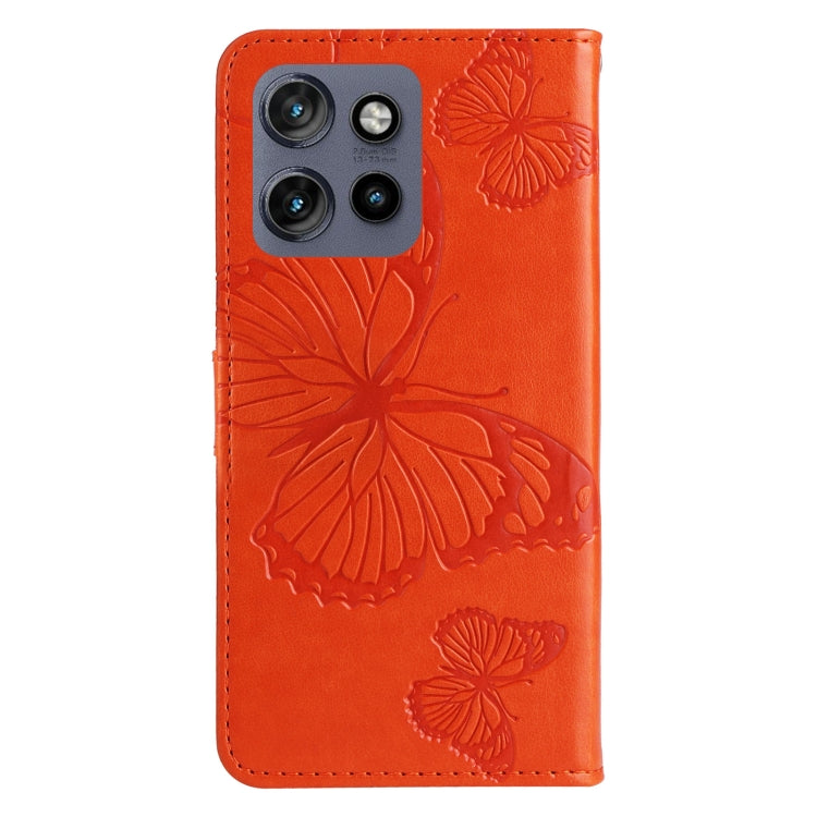 For Motorola Edge 50 Neo 3D Butterfly Embossed Pattern Flip Leather Phone Case