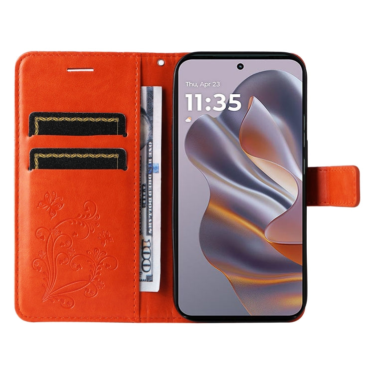 For Motorola Edge 50 Neo 3D Butterfly Embossed Pattern Flip Leather Phone Case