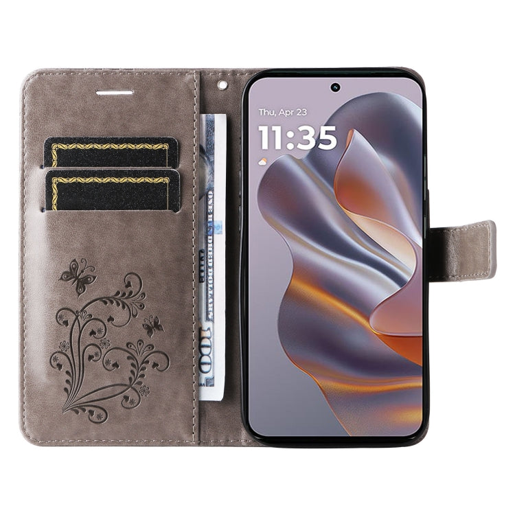 For Motorola Edge 50 Neo 3D Butterfly Embossed Pattern Flip Leather Phone Case