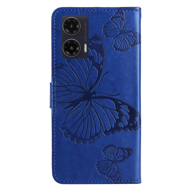 For Motorola Moto G35 3D Butterfly Embossed Pattern Flip Leather Phone Case