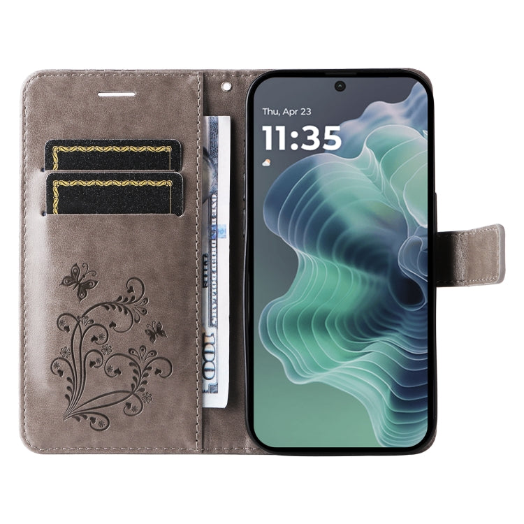 For Motorola Moto G35 3D Butterfly Embossed Pattern Flip Leather Phone Case