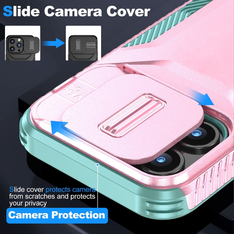 For iPhone 15 Pro Max Sliding Camshield Phone Case