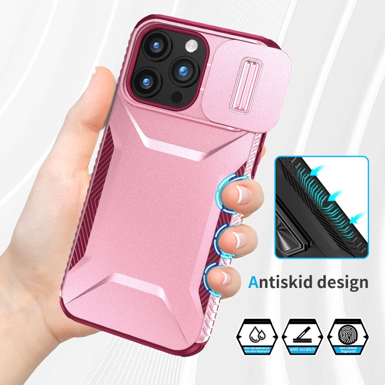 For iPhone 15 Pro Max Sliding Camshield Phone Case
