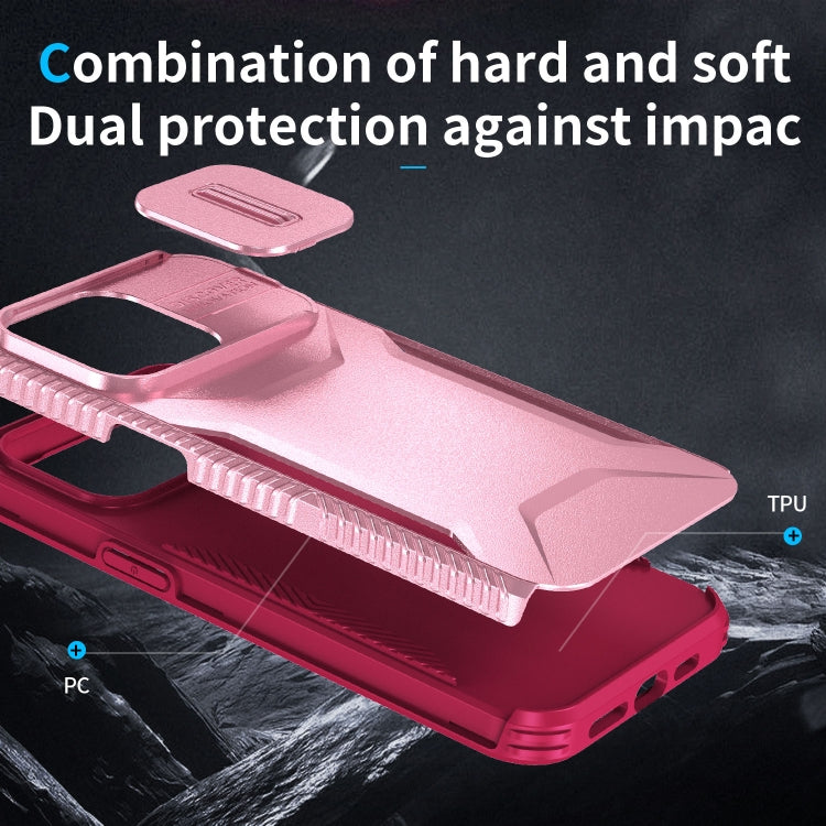For iPhone 15 Pro Max Sliding Camshield Phone Case