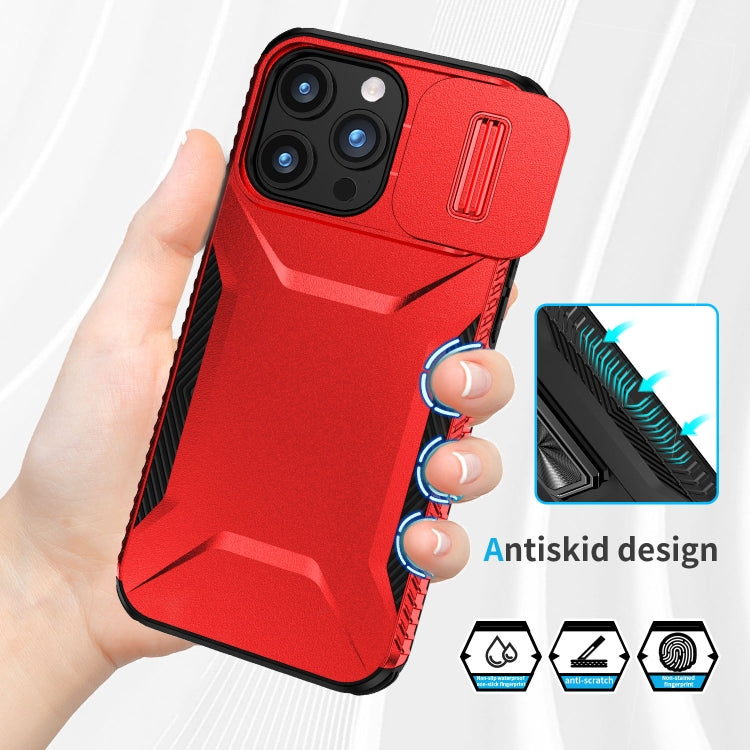 For iPhone 15 Pro Max Sliding Camshield Phone Case