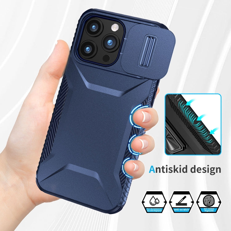 For iPhone 15 Pro Max Sliding Camshield Phone Case
