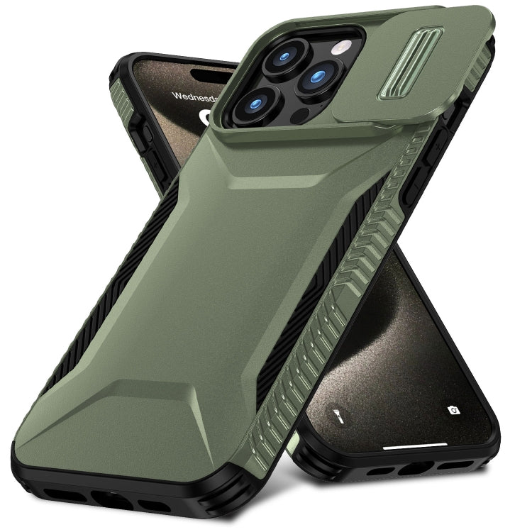 For iPhone 15 Pro Sliding Camshield Phone Case
