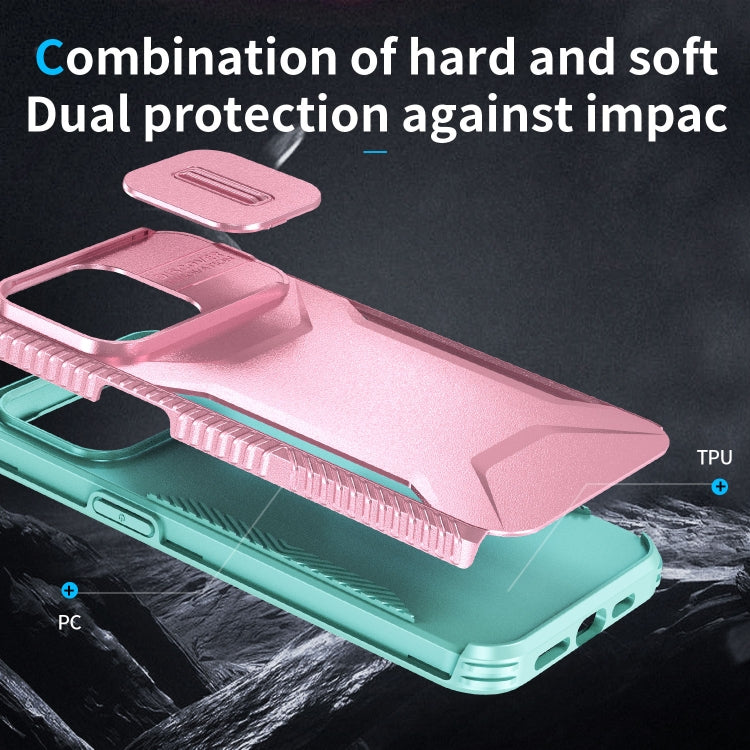 For iPhone 15 Pro Sliding Camshield Phone Case