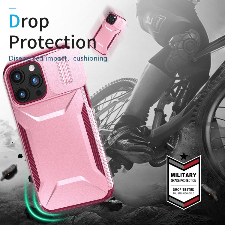 For iPhone 15 Pro Sliding Camshield Phone Case