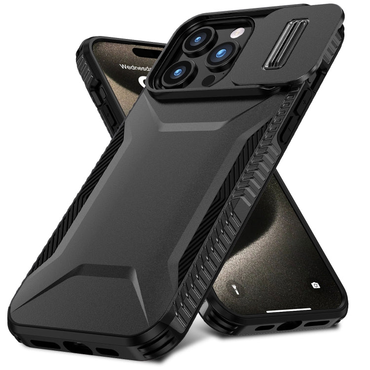 For iPhone 15 Pro Sliding Camshield Phone Case