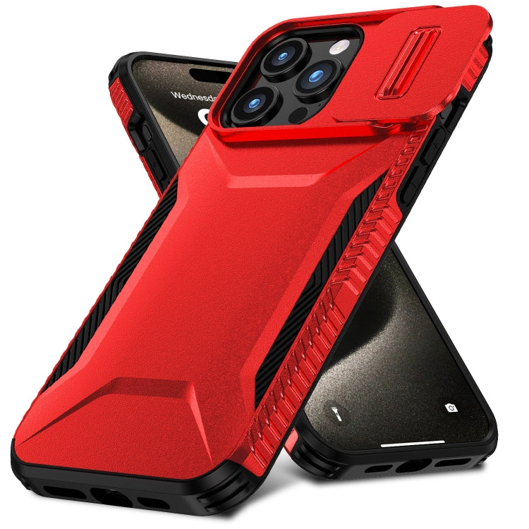 For iPhone 15 Pro Sliding Camshield Phone Case