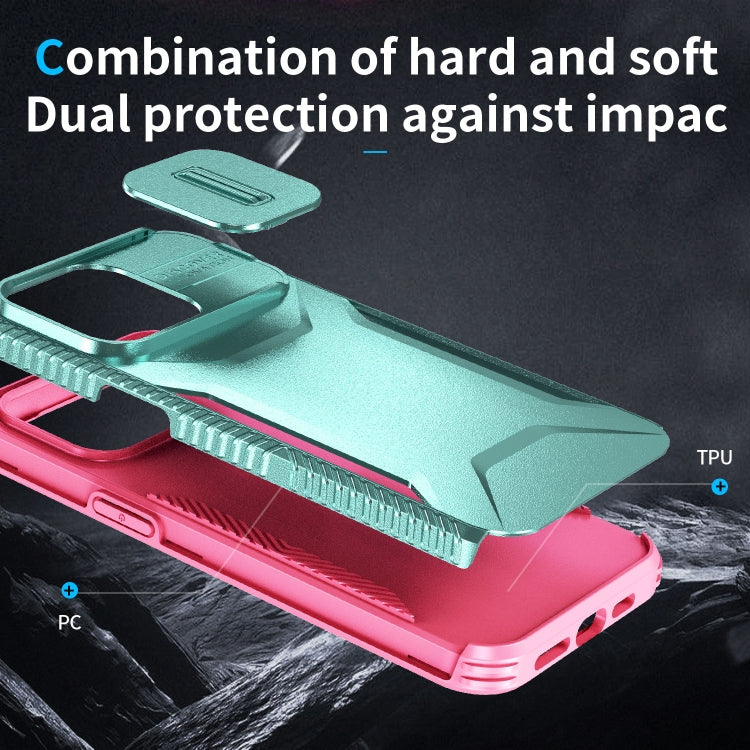 For iPhone 15 Pro Sliding Camshield Phone Case
