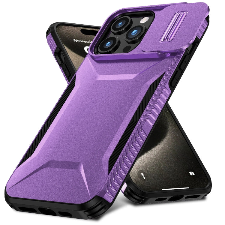 For iPhone 15 Pro Sliding Camshield Phone Case