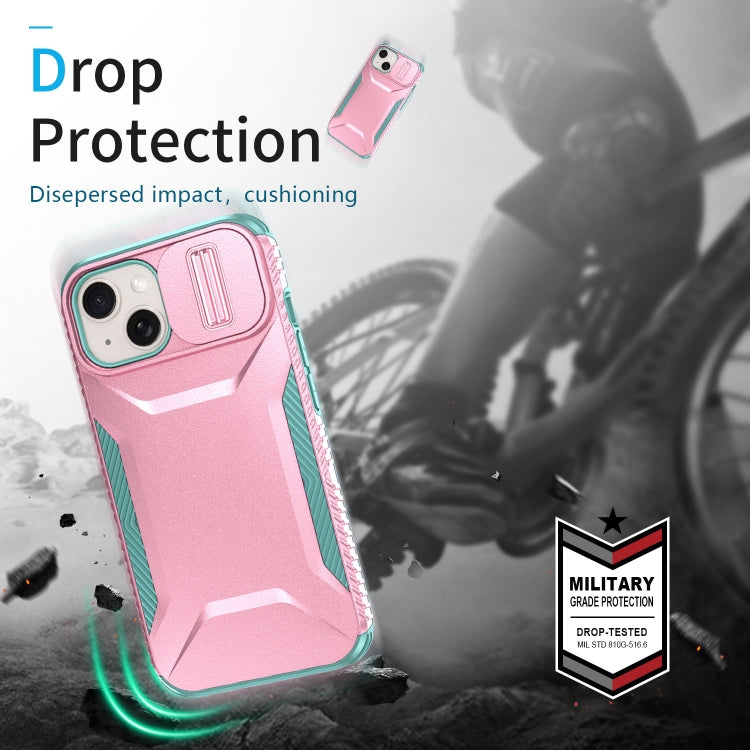 For iPhone 15 Plus Sliding Camshield Phone Case