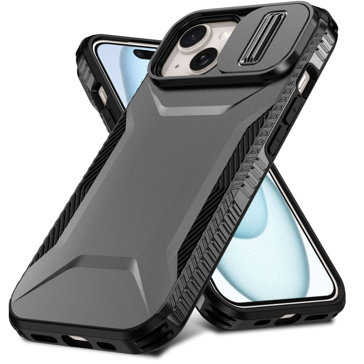 For iPhone 15 Plus Sliding Camshield Phone Case