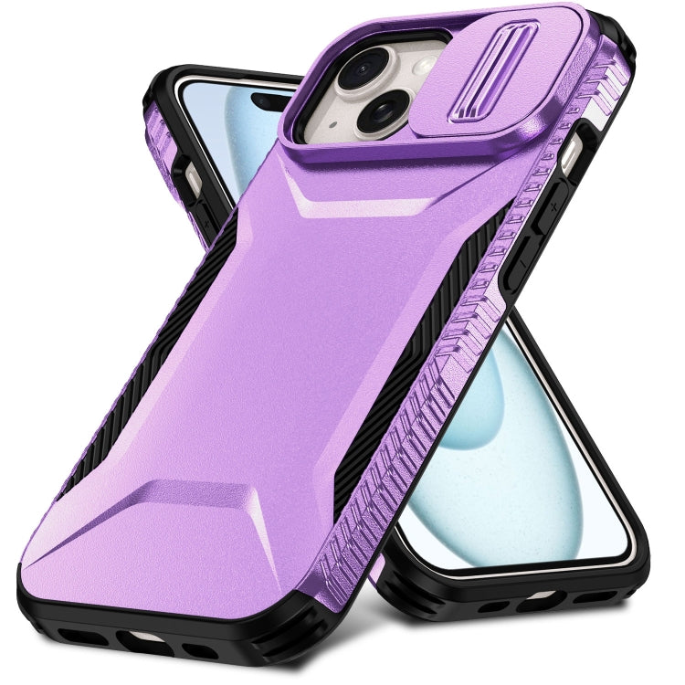 For iPhone 15 Plus Sliding Camshield Phone Case