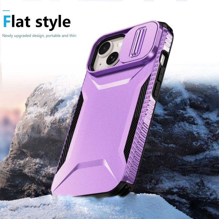 For iPhone 15 Plus Sliding Camshield Phone Case
