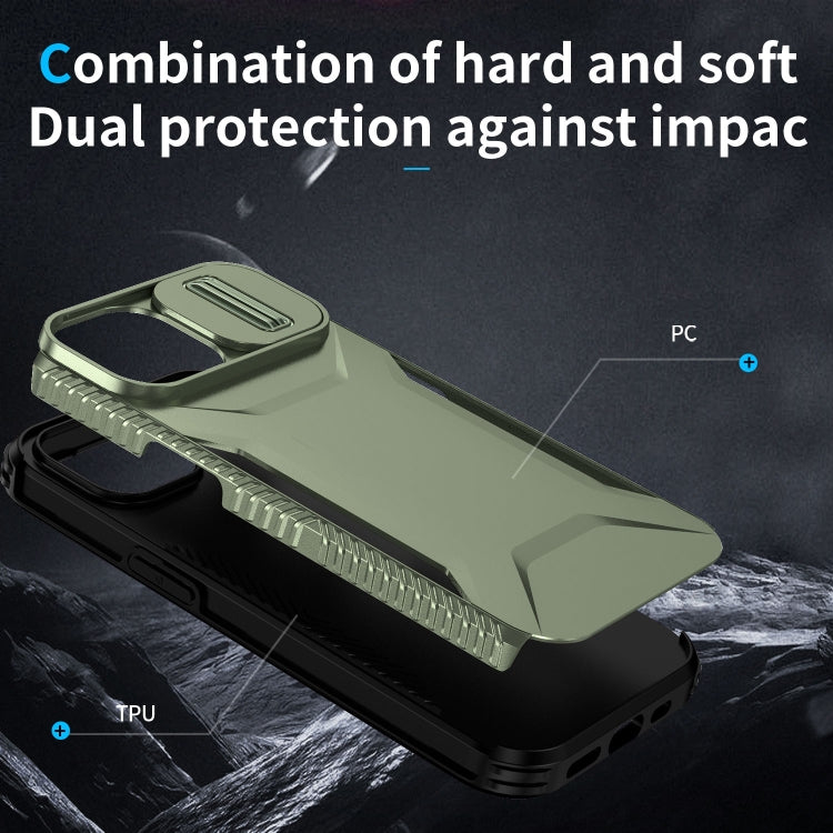 For iPhone 15 Sliding Camshield Phone Case