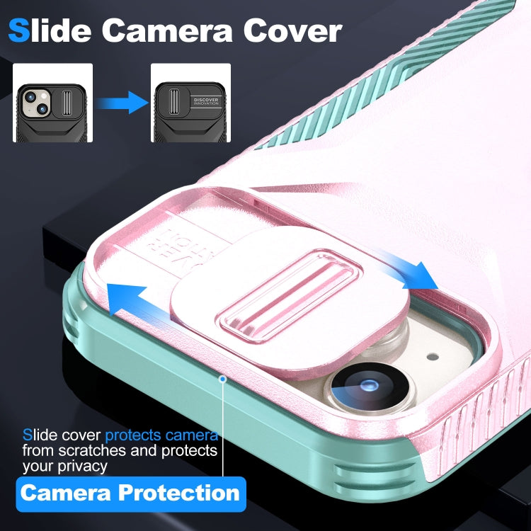 For iPhone 15 Sliding Camshield Phone Case