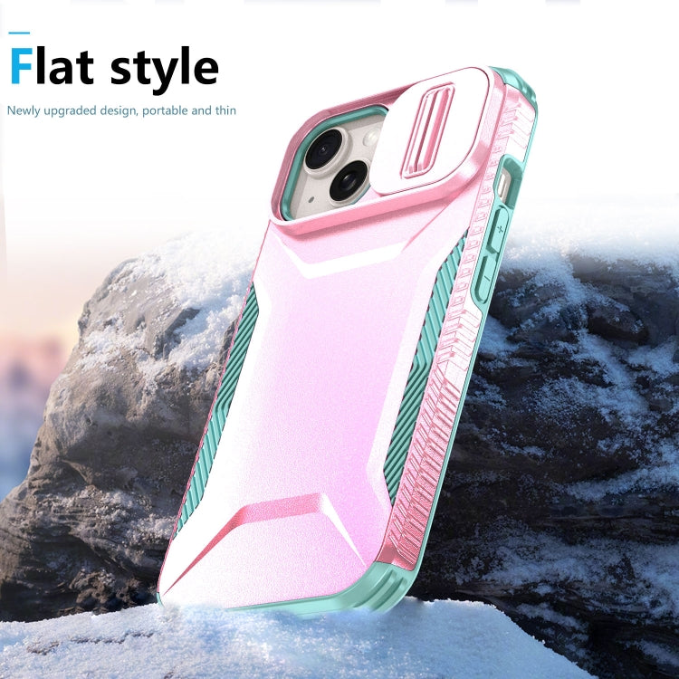 For iPhone 15 Sliding Camshield Phone Case