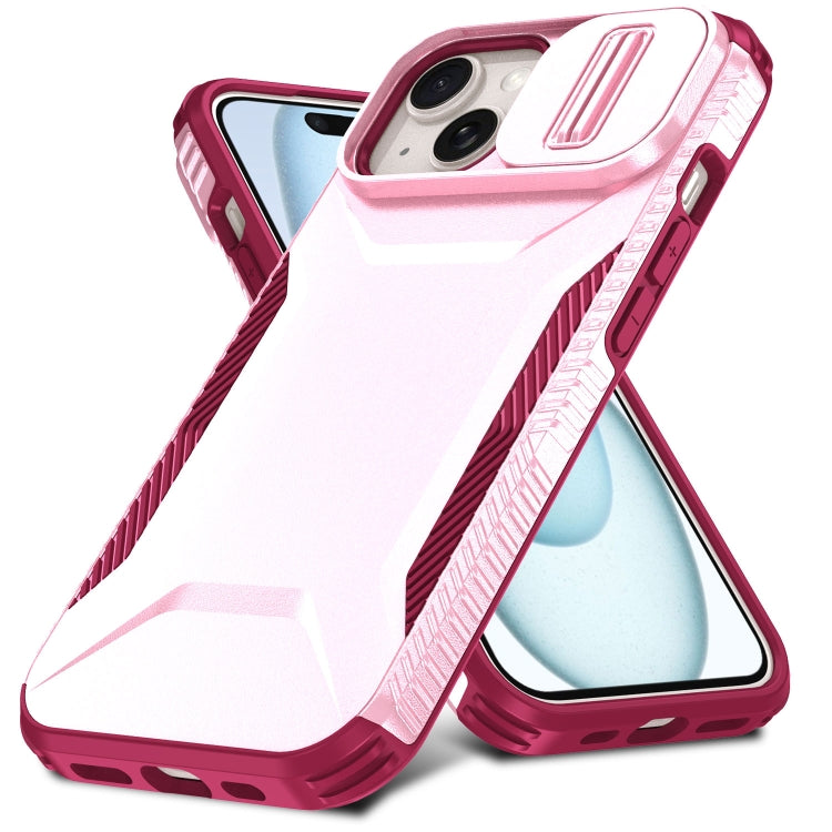 For iPhone 15 Sliding Camshield Phone Case
