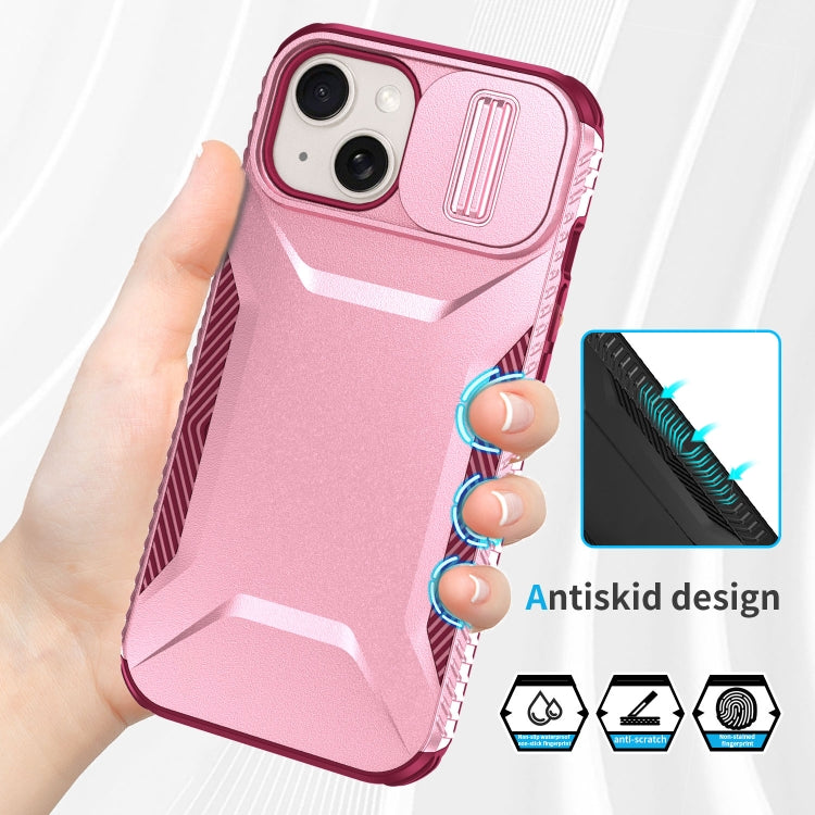 For iPhone 15 Sliding Camshield Phone Case