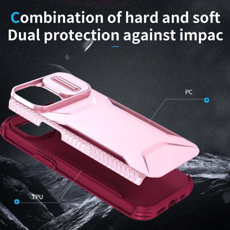 For iPhone 15 Sliding Camshield Phone Case
