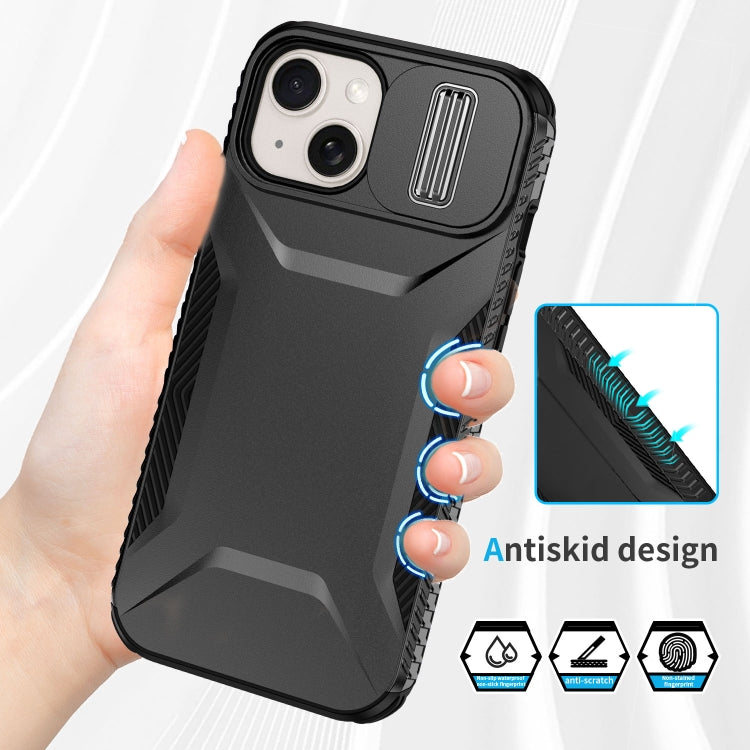 For iPhone 15 Sliding Camshield Phone Case
