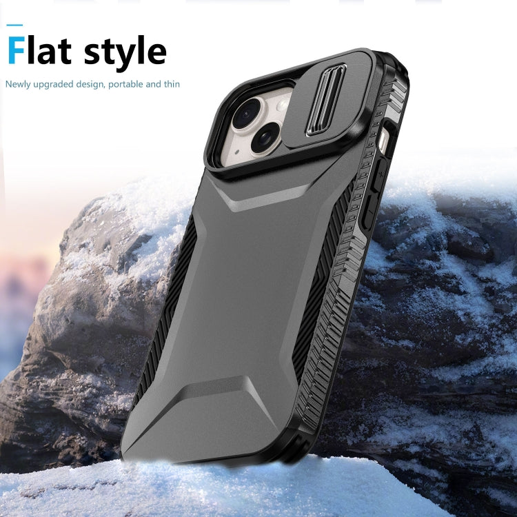 For iPhone 15 Sliding Camshield Phone Case