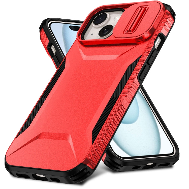 For iPhone 15 Sliding Camshield Phone Case