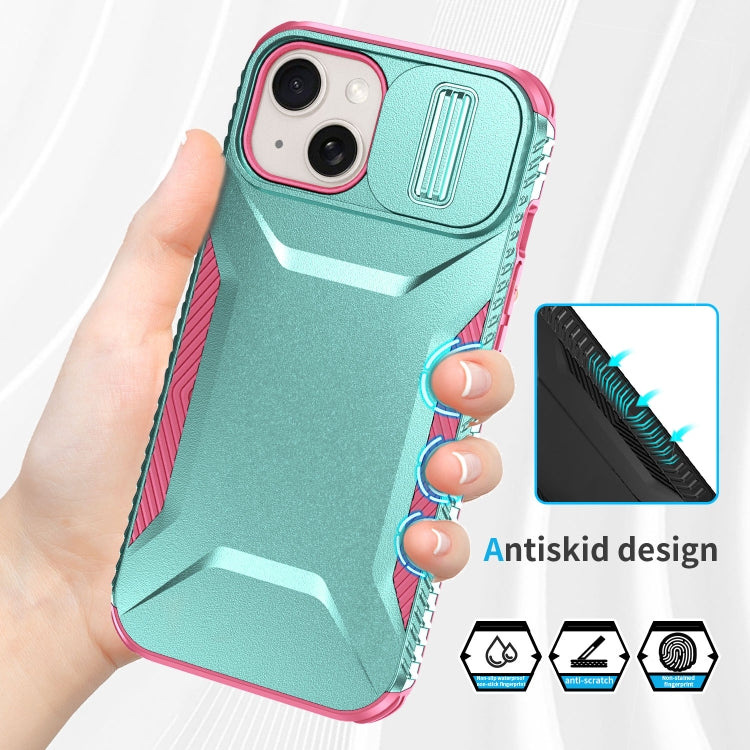 For iPhone 15 Sliding Camshield Phone Case
