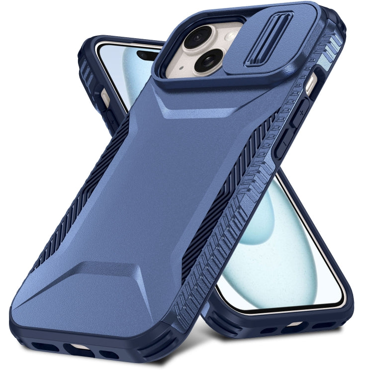 For iPhone 15 Sliding Camshield Phone Case
