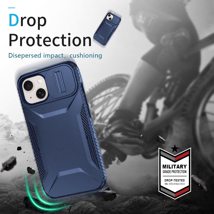 For iPhone 15 Sliding Camshield Phone Case