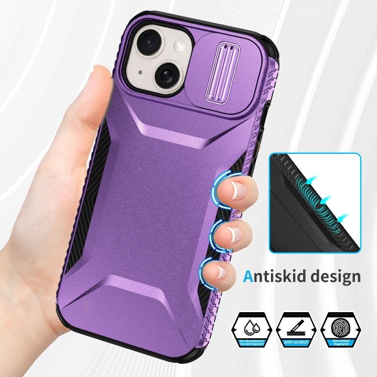 For iPhone 15 Sliding Camshield Phone Case