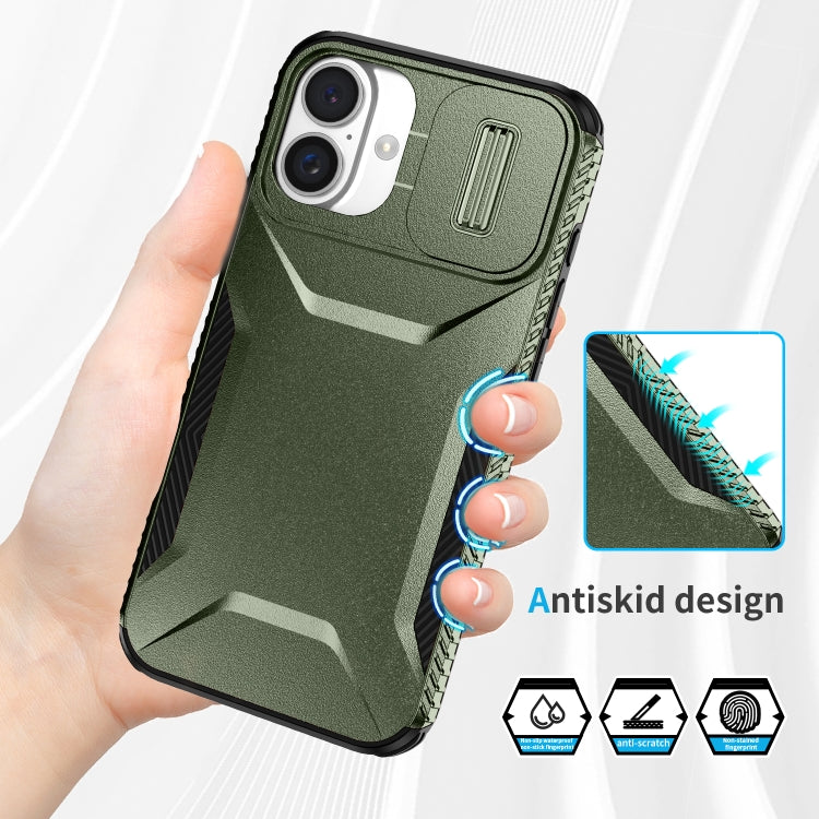 For iPhone 16 Sliding Camshield Phone Case