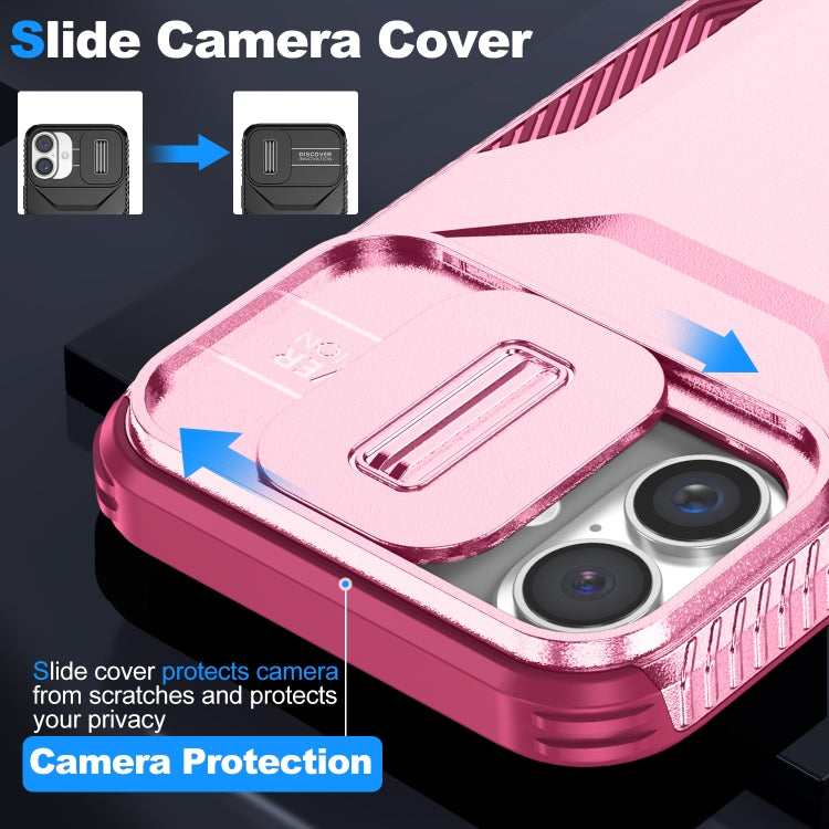 For iPhone 16 Sliding Camshield Phone Case