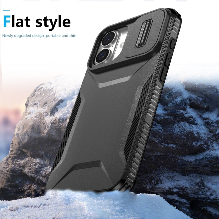 For iPhone 16 Sliding Camshield Phone Case